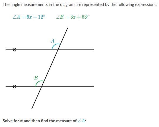 The angle measurements in the diagram are represented by the following expressions-example-1