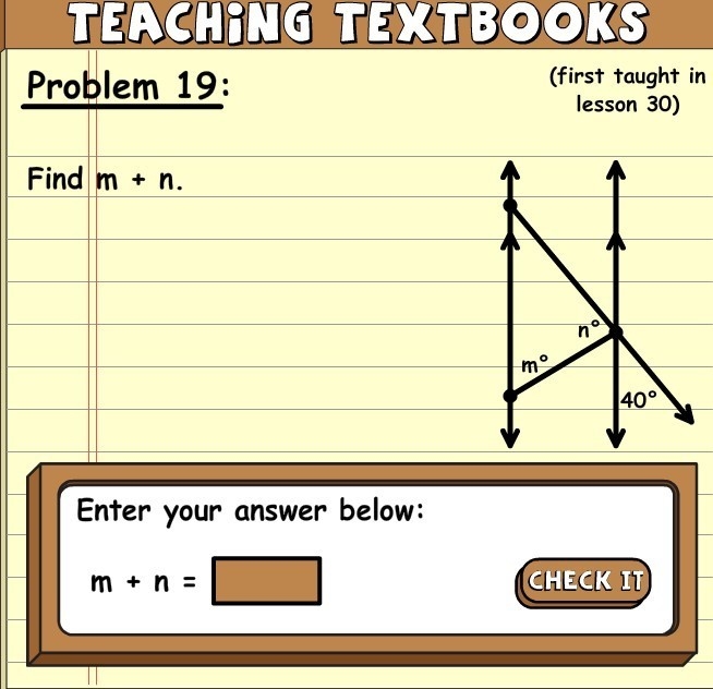 Find m+n of this angle.-example-1