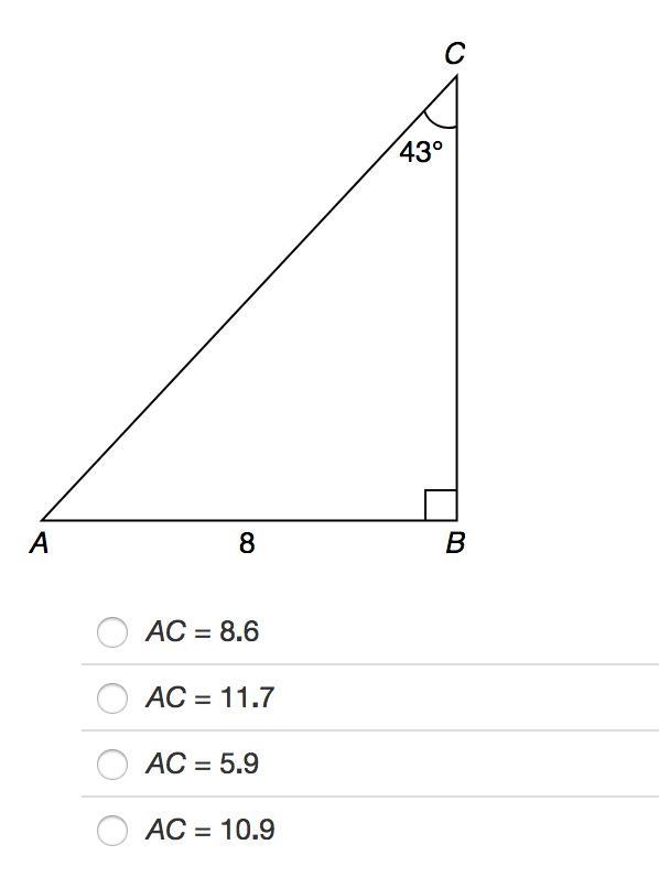 Identify AC rounded to the nearest tenth. HELP ASAP!!-example-1