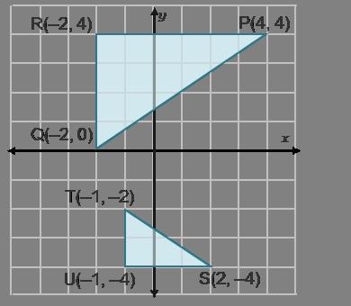 Complete the statements to verify that the triangles are similar. StartFraction Q-example-1