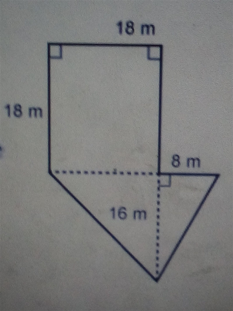 PLZ EXPLAIN. what is the area of this figure?-example-1