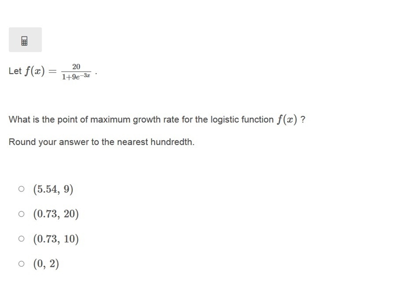 PLEASE HELP ASAP!!! CORRECT ANSWERS ONLY PLEASE!!! What is the point of maximum growth-example-1