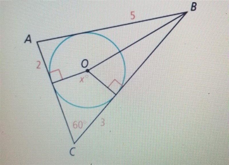 6. what is the parimeter of triangle ABC 8. What is the value of x​-example-1