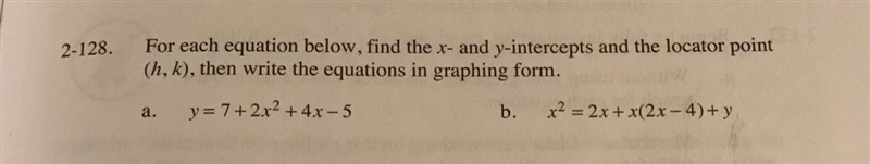 I have most of A like the x&y int and vertex I just need to know the equation-example-1