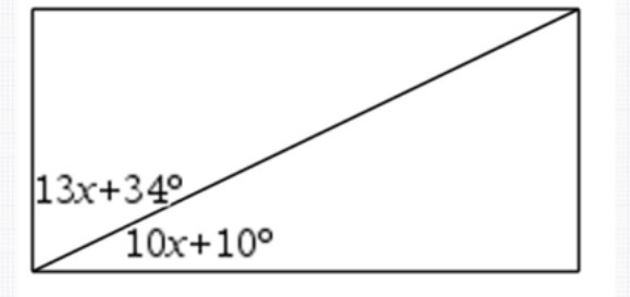 In order for the parallelogram to be a rectangle, x = ?-example-1