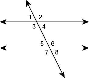 Which pair of angles are corresponding? Parallel Lines and Transversals Question 4 options-example-1