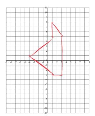 What are the lines of symmetry for this shape?-example-1