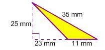 Find the area. A. 287.5 mm2 B. 425 mm2 C. 192.5 mm2 D. 137.5 mm2-example-1