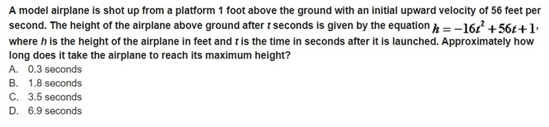 A model airplane is shot up from a platform 1 foot above the ground with an initial-example-1