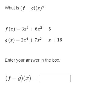 What is (f−g)(x) (f−g)(x)=-example-1