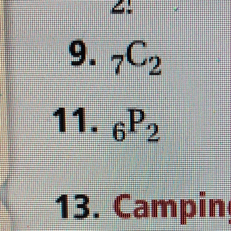 Only need help with 11. Please show work-example-1