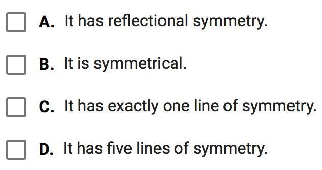 if a shape is a regular pentagon with five sides, which of the following must be true-example-1