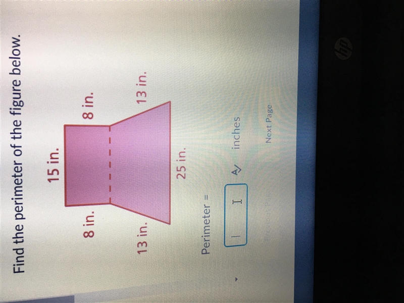 I need help ! Find the perimeter of the figure below-example-1