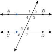 In the figure, AB¯¯¯¯¯∥CD¯¯¯¯¯ and m∠1=120°. What is m∠5?-example-1