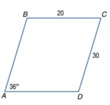 ABCD is a parallelogram. Find m ∠D. Enter the answer as a number. ABCD is a parallelogram-example-1