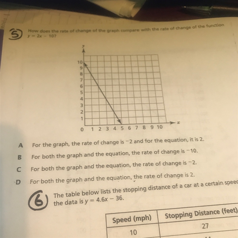 Answer number 5 and for the answer it’s not explain why-example-1