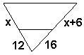 In the figure below, the segment is parallel to one side of the triangle. x= 1.5 18 24 15-example-1