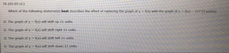 Which of the following statements best describes the effect of replacing the graph-example-1