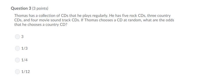 Thomas has a collection of CDs that he plays regularly. He has five rock CDs, three-example-1