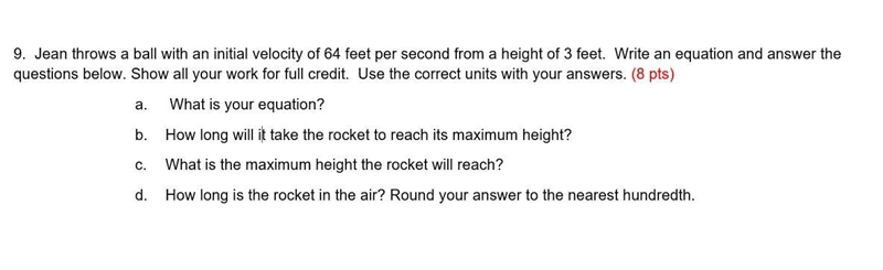 Jean throws a ball with an initial velocity of 64 feet per second from a height of-example-1