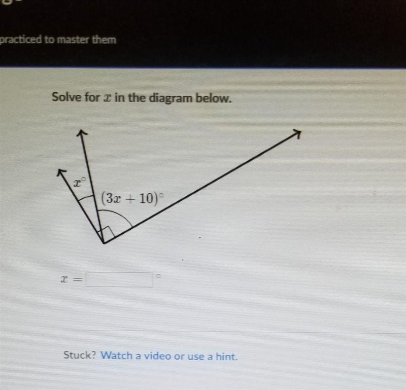 This question is really confusing me, it talks about unknown angle problems with Algebra-example-1