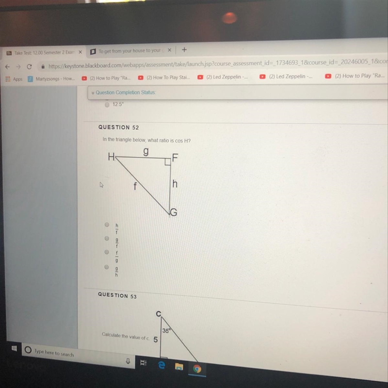 H/f g/f f/g g/h in the triangle-example-1