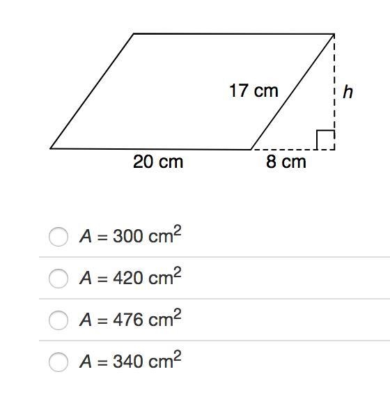 Find the area of the parallelogram. HELP ASAP!!-example-1