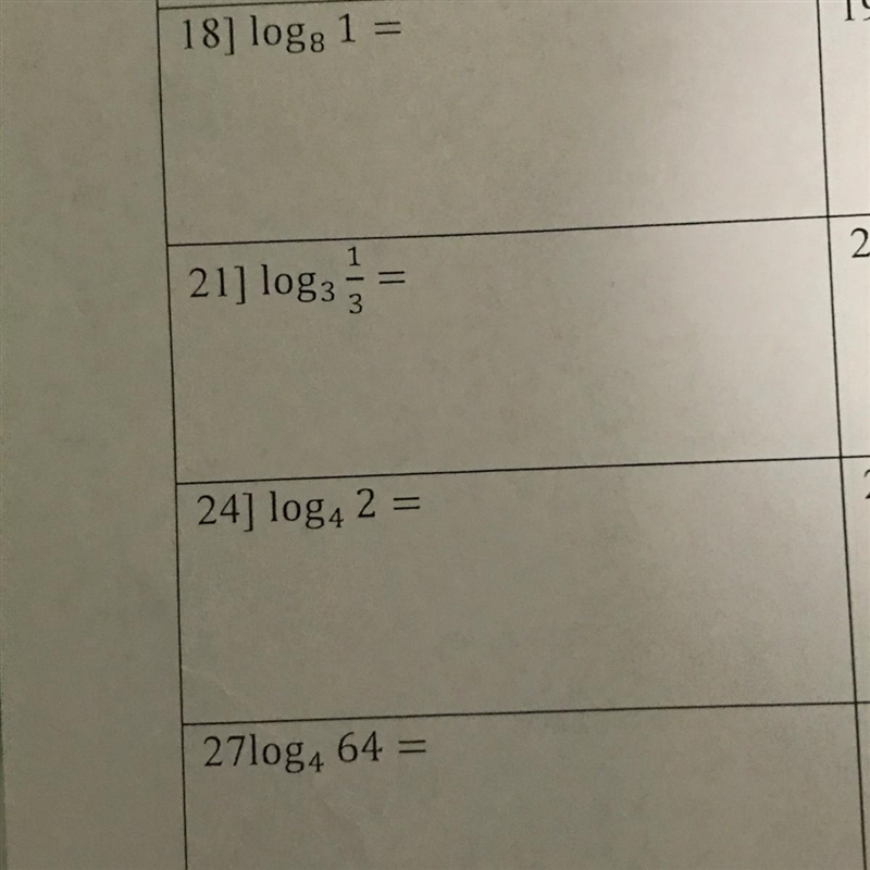 Need help with logarithm!! Show work. Just need #21, 24, 27 show work!!!-example-1