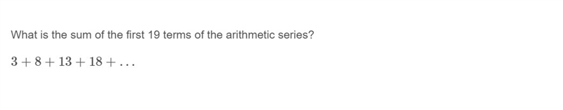 PLEASE HELP ASAP!!! CORRECT ANSWER ONLY PLEASE!!! What is the sum of the first 19 terms-example-1