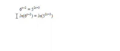 Why do you have to do natural log as the first step to this problem instead of log-example-1