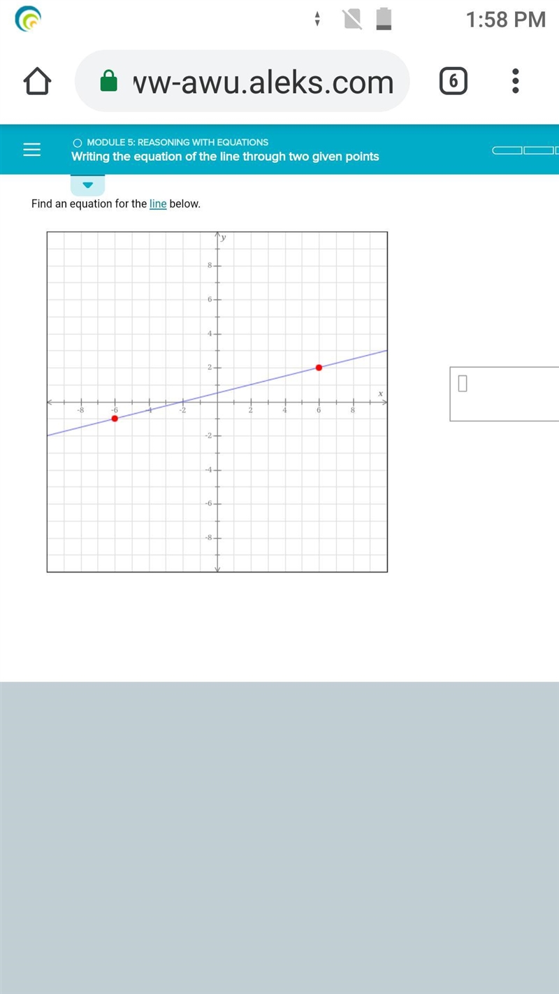 Find The equation for the line below.-example-1