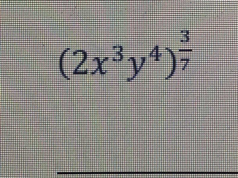 HELP PLEASE What is the expression in radical form?-example-1