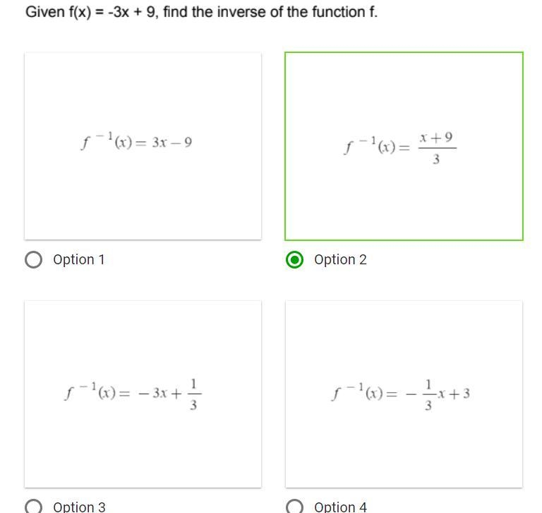 Easy - Math - INVERSES - NEED ASAP PLEASE AND THANK YOU VERY MUCH! Check my answers-example-2