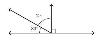 PLEASE ANSWER ASAP!!!! Which equation can be solved for X in the following diagram-example-1