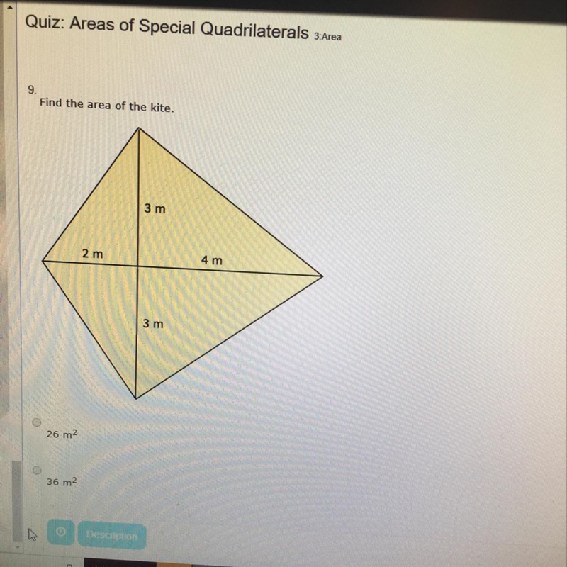 Find the area of the kite-example-1