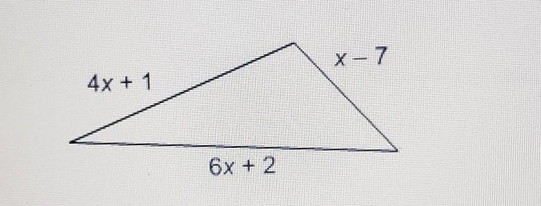 What is the perimeter of the triangle expressed as a polynomial?​-example-1