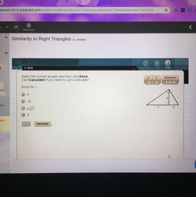 Solve for x and select the correct answer-example-1