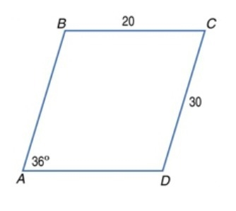 ABCD is a parallelogram. Find m ∠D. Enter the answer as a number. ABCD is a parallelogram-example-1