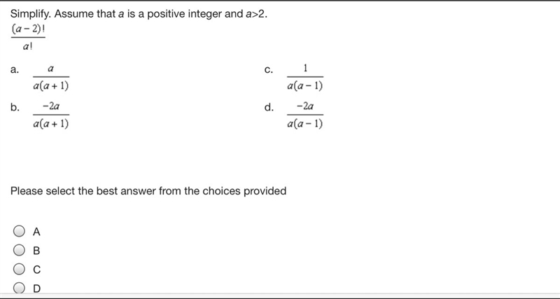 Please select the best answer from the choices provided A B C D-example-1