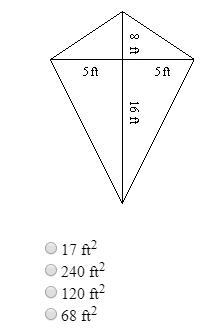 3. What is the area of the kite?-example-1