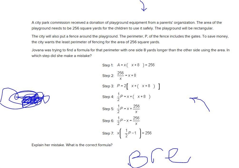 HELP ME PLEASE!! Word problem, what's wrong? explain.-example-1