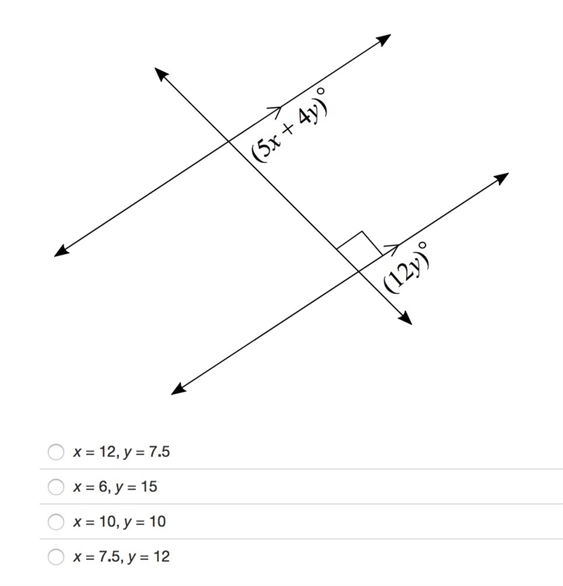 Solve to find x and y in the diagram. HELP ASAP! I Don't Understand!!-example-1