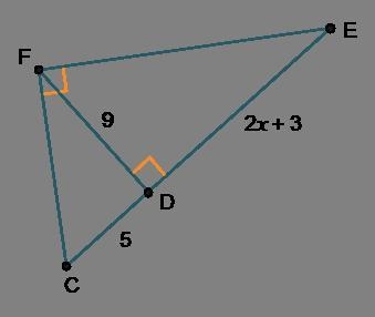 Help needed! 30 points! What is the value of x and the length of segment DE? x = ___ Length-example-1