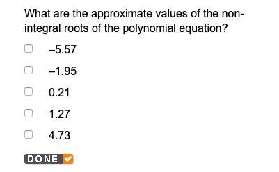 Given x^4 − 4x^3 = 6x^2 − 12x, what are the approximate values of the non-integral-example-1