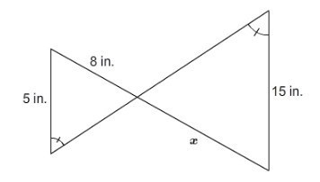 NEED HELP ASAP 70 POINTS What is the value of x? Enter your answer in the box. x = in-example-1