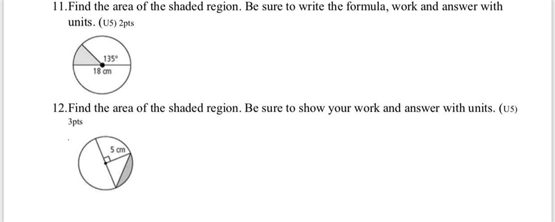 (Dont ignore, PLEASE PLEASE help asap❗️) Find the area of the shaded region (show-example-1