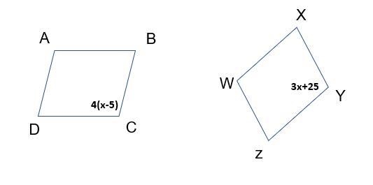 Quadrilateral ABCD is congruent to quadrilateral WXYZ. What is the measure of ∠ C-example-1