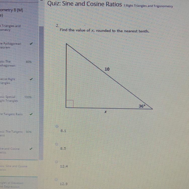 Find the value of x, rounded to the nearest tenth-example-1