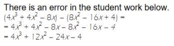 What is the error in the student work below?-example-1