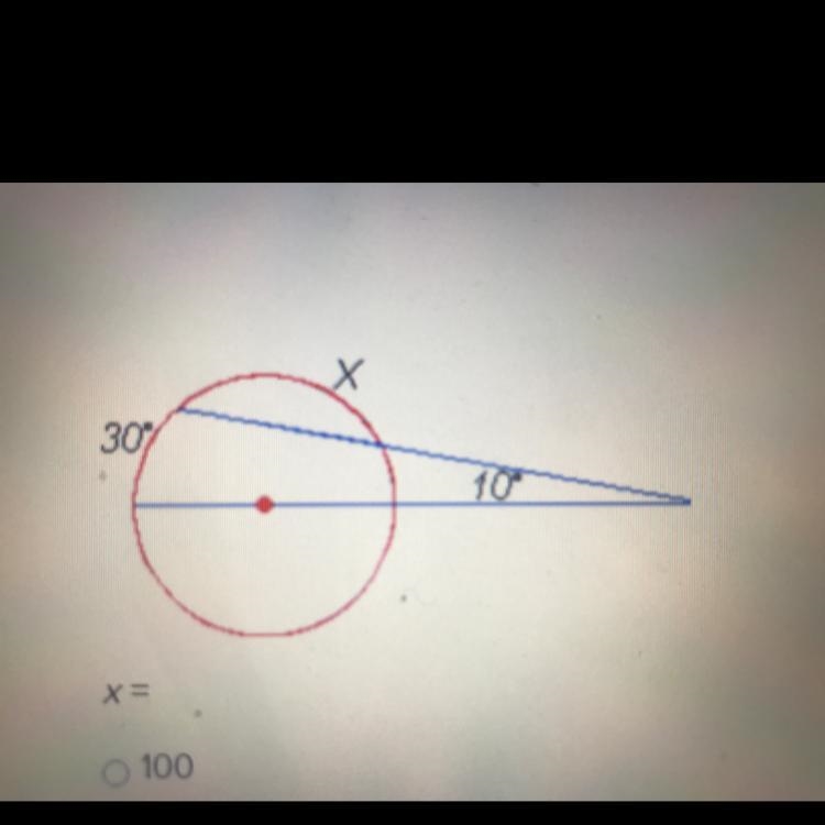 X = a. 100 b. 120 c. 140-example-1